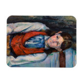 Paul Cezanne - Junge mit roter Weste Magnet (Horizontal)