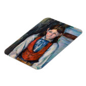 Paul Cezanne - Junge mit roter Weste Magnet (Linke Seite)