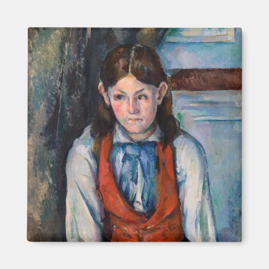 Paul Cezanne - Junge mit roter Weste Magnet (Vorne)