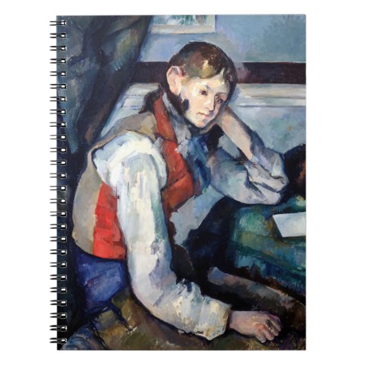 Paul Cezanne - Junge mit roter Weste Notizblock (Vorderseite)