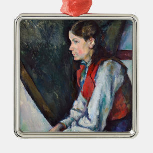 Paul Cezanne - Junge mit roter Weste Ornament Aus Metall
