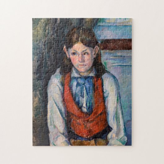 Paul Cezanne - Junge mit roter Weste Puzzle (Vertikal)