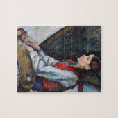Paul Cezanne - Junge mit roter Weste Puzzle (Horizontal)