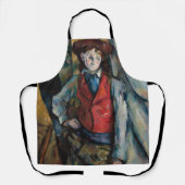 Paul Cezanne - Junge mit roter Weste Schürze (Vorderseite)