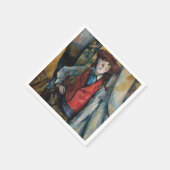 Paul Cezanne - Junge mit roter Weste Serviette (Ecke)