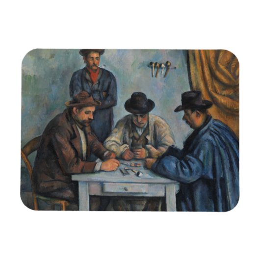 Paul Cezanne | Kartenspieler Magnet (Horizontal)