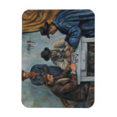 Paul Cezanne | Kartenspieler Magnet (Vertikal)
