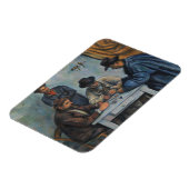 Paul Cezanne | Kartenspieler Magnet (Linke Seite)