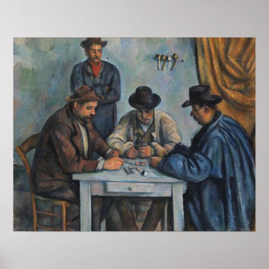 Paul Cezanne | Kartenspieler Poster (Vorne)