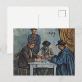 Paul Cezanne | Kartenspieler Postkarte (Vorne/Hinten)