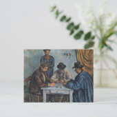 Paul Cezanne | Kartenspieler Postkarte (Stehend Vorderseite)