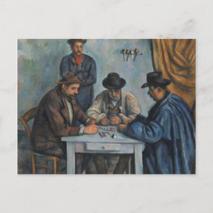 Paul Cezanne   Kartenspieler Postkarte