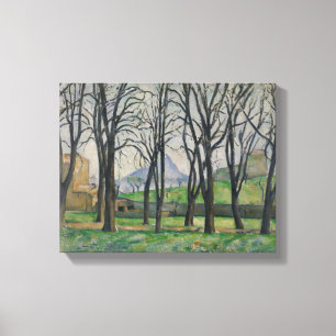 Paul Cezanne Kastanienbäume in Jas de Bouffan, c Leinwanddruck