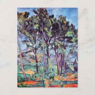 Paul Cezanne - Kiefern und Aquädukt Fine Art Postkarte
