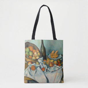 Paul Cezanne Korb mit Äpfeln Vintage Stilleben Tasche