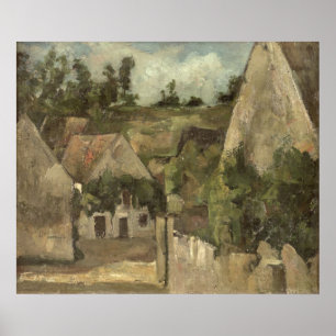 Paul Cezanne Kreuzung der Rue Remy, Auvers, Poster