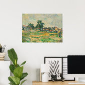 Paul Cezanne | Landschaft in der Nähe von Paris, c Poster (Heimbüro)