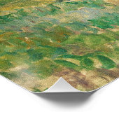 Paul Cezanne | Landschaft in der Nähe von Paris, c Poster (Ecke)