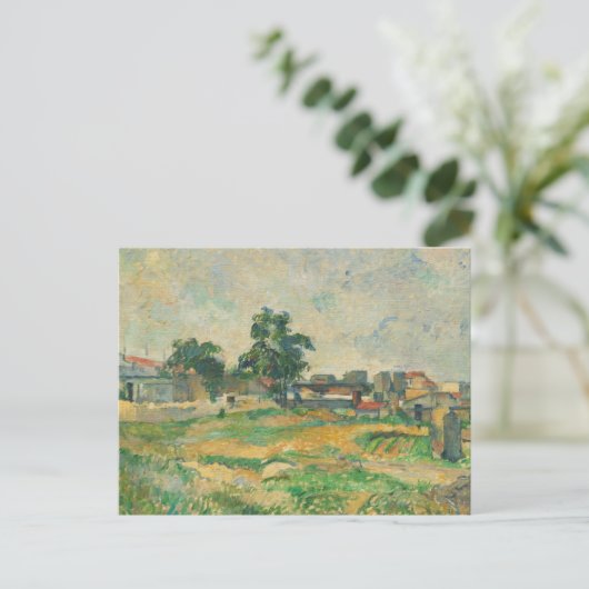 Paul Cezanne | Landschaft in der Nähe von Paris, c Postkarte (Stehend Vorderseite)