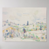 Paul Cezanne - Landschaft in der Provence Poster (Vorne)