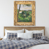 Paul Cezanne | Landschaft mit rotem Dach oder Kief Leinwanddruck (Insitu (Schlafzimmer))