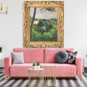 Paul Cezanne | Landschaft mit rotem Dach oder Kief Leinwanddruck (Insitu (Wohnzimmer))