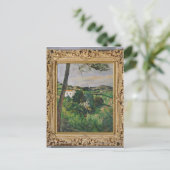 Paul Cezanne | Landschaft mit rotem Dach oder Kief Postkarte (Stehend Vorderseite)