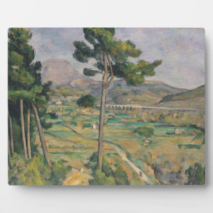 Paul Cezanne   Landschaft mit Viadukt Fotoplatte