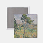 Paul Cezanne | Landschaft mit Viadukt Magnet (Vorderseite/Rückseite)