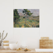 Paul Cezanne | Landschaft mit Viadukt Poster (Küche)