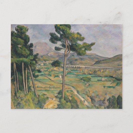 Paul Cezanne | Landschaft mit Viadukt Postkarte (Vorderseite)