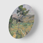 Paul Cezanne | Landschaft mit Viadukt Runde Wanduhr (Winkel)