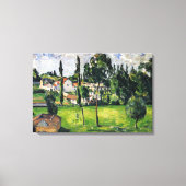 Paul Cezanne - Landschaft mit Wasserlinie, Leinwanddruck (Vorderseite)