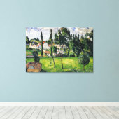 Paul Cezanne - Landschaft mit Wasserlinie, Leinwanddruck (Insitu (Holzboden))
