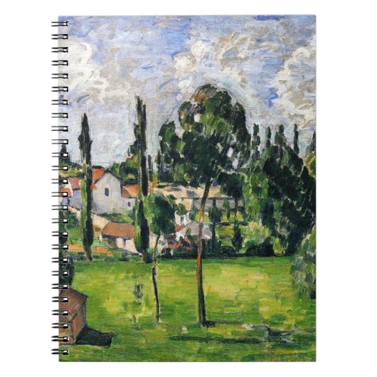 Paul Cezanne - Landschaft mit Wasserlinie, Notizblock (Vorderseite)