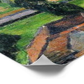 Paul Cezanne - Landschaft mit Wasserlinie, Poster (Ecke)