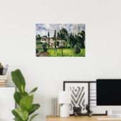 Paul Cezanne - Landschaft mit Wasserlinie, Poster (Heimbüro)