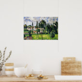 Paul Cezanne - Landschaft mit Wasserlinie, Poster (Küche)