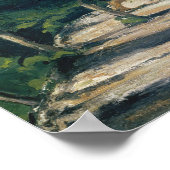 Paul Cezanne - Landschaft. Straße mit Bäumen in Ro Poster (Ecke)