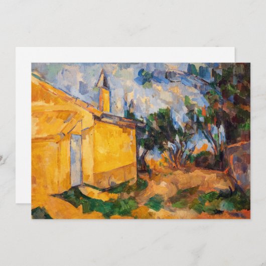 Paul Cezanne - Le Cabanon de Jourdan Einladung (Vorne/Hinten)