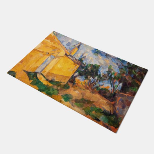 Paul Cezanne - Le Cabanon de Jourdan Fußmatte (Schrägansicht)