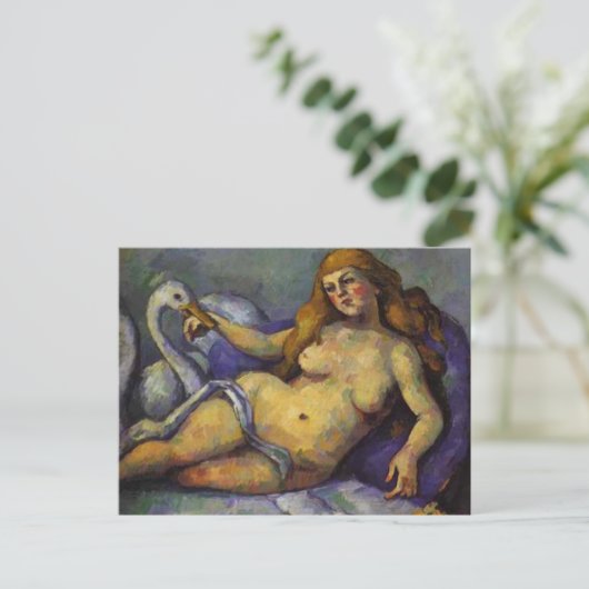 Paul Cezanne - Leda mit Swan Postkarte (Stehend Vorderseite)