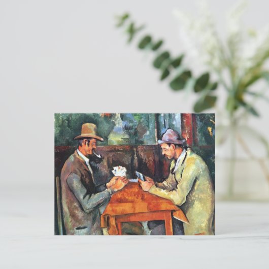 Paul Cézanne, Les joueurs de carte (Postcard) Postkarte (Stehend Vorderseite)