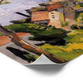 Paul Cezanne-L'Estaque. Aussicht durch die Bäume Poster (Ecke)