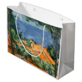 Paul Cezanne - L'Estaque mit roten Dächern Große Geschenktüte (Rückseite Schrägansicht)