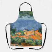 Paul Cezanne - L'Estaque mit roten Dächern Schürze (Vorderseite)
