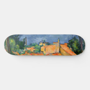 Paul Cezanne - L'Estaque mit roten Dächern Skateboard