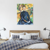 Paul Cezanne Madame Cézanne im Konservatorium Leinwanddruck (Insitu (Schlafzimmer))