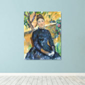 Paul Cezanne Madame Cézanne im Konservatorium Leinwanddruck (Insitu (Holzboden))