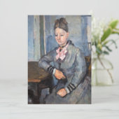 Paul Cezanne - Madame Cezanne Leaning an einem Tis Einladung (Stehend Vorderseite)